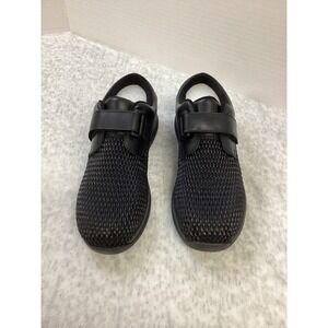 Propet Sylvi Black Mesh Hook and Loop Walking Shoes Sneakers WCA033P Womens 9.5